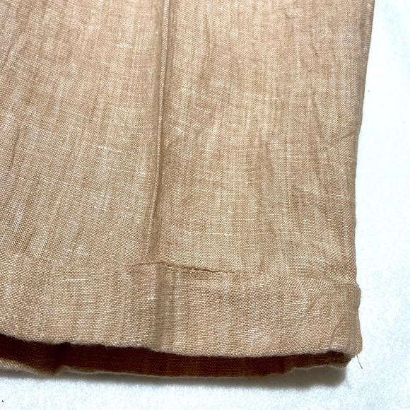 RACHEL “Rachel Roy” 100% Washable Linen Ankle Pants. Small. Tan. - Picture 5 of 13